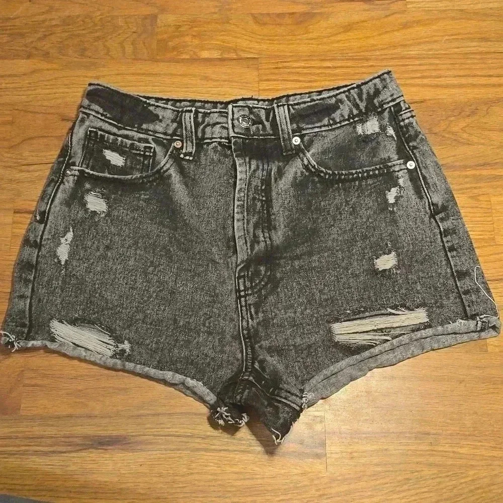 Wild Fable Highest Rise Cutoff Shorts Black Jean Shorts 6